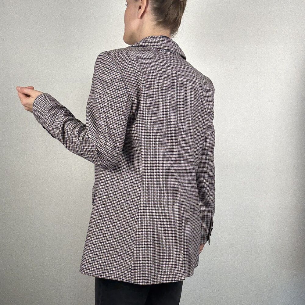 Talbots Oversized Boyfriend Blazer – Academia Preppy Style, Cotton Wool Jacket - Picture 4 of 15